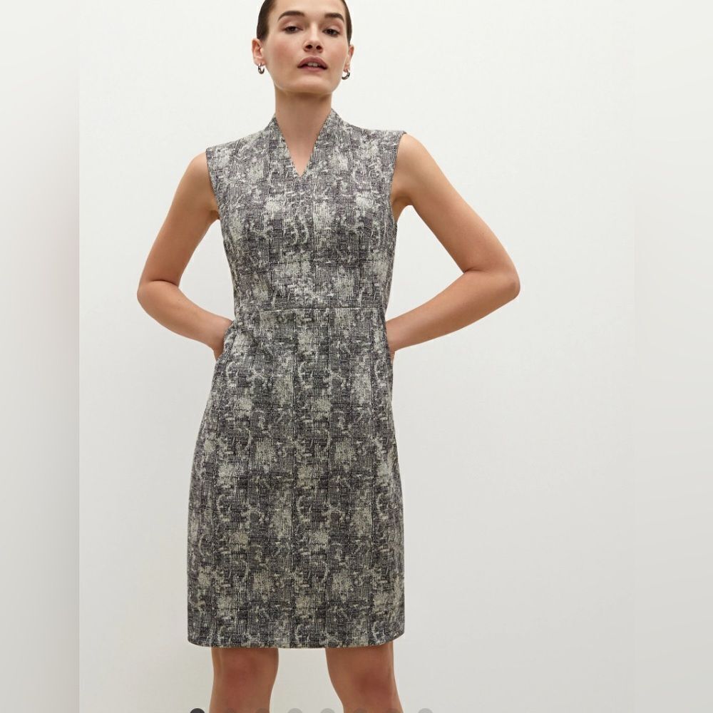 M.M. Lafleur the Adita crackle dress sheath professional office chic 8